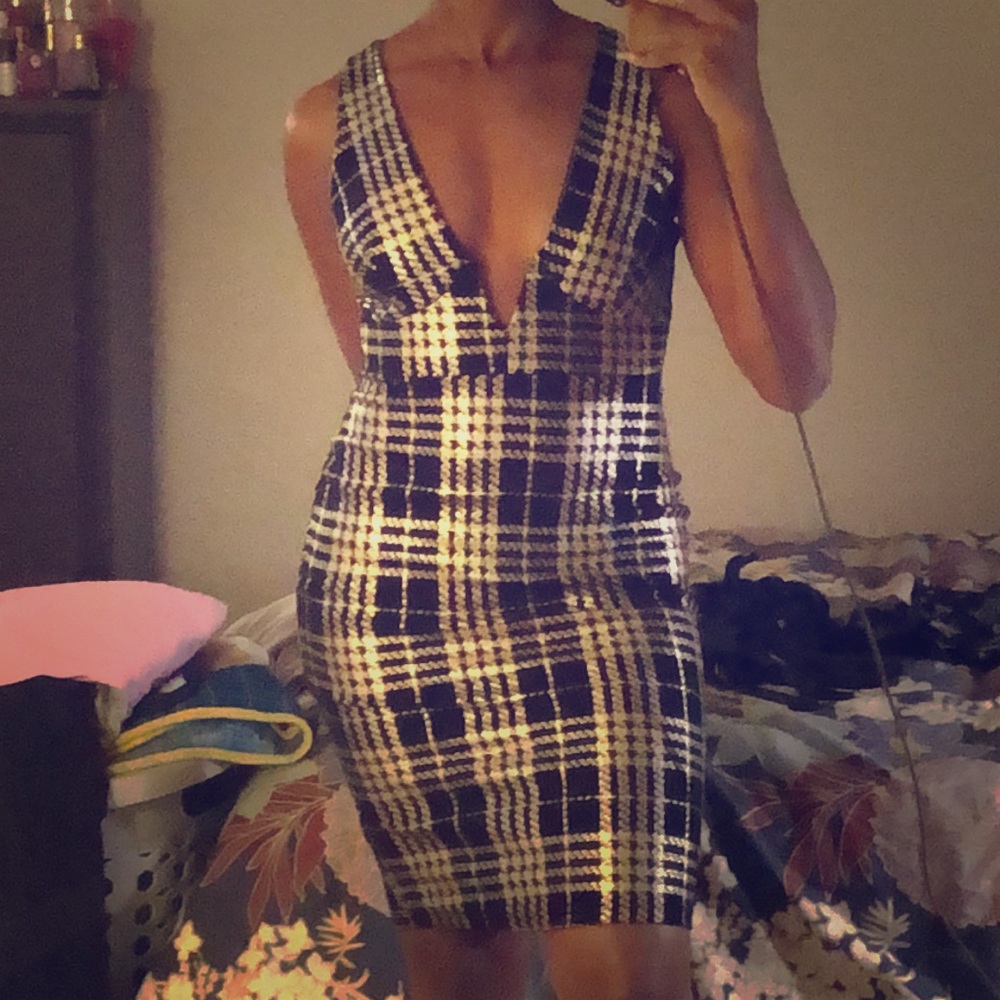Black & Gold Party dress